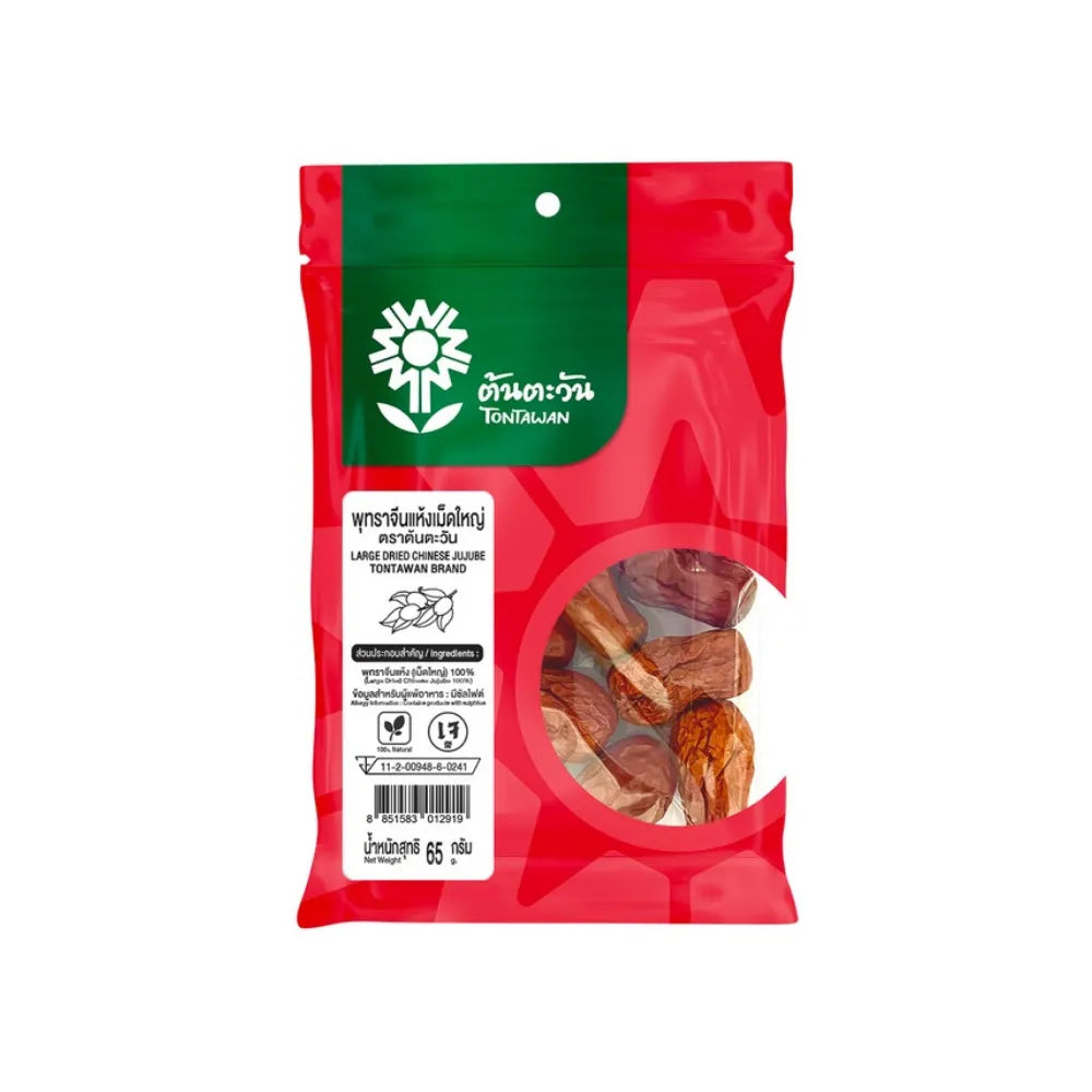 TONTAWAN Ton Tawan Large Dried Chinese Jujube 65g