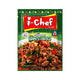 I-CHEF Hot Basil Stir-Fry Sauce 50g jar showing the label and ingredients for flavorful Asian cooking.