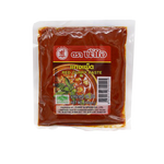 Nam Jai Red Curry Paste in a jar, showcasing vibrant red color, perfect for Thai cooking and flavorful red curry dishes.