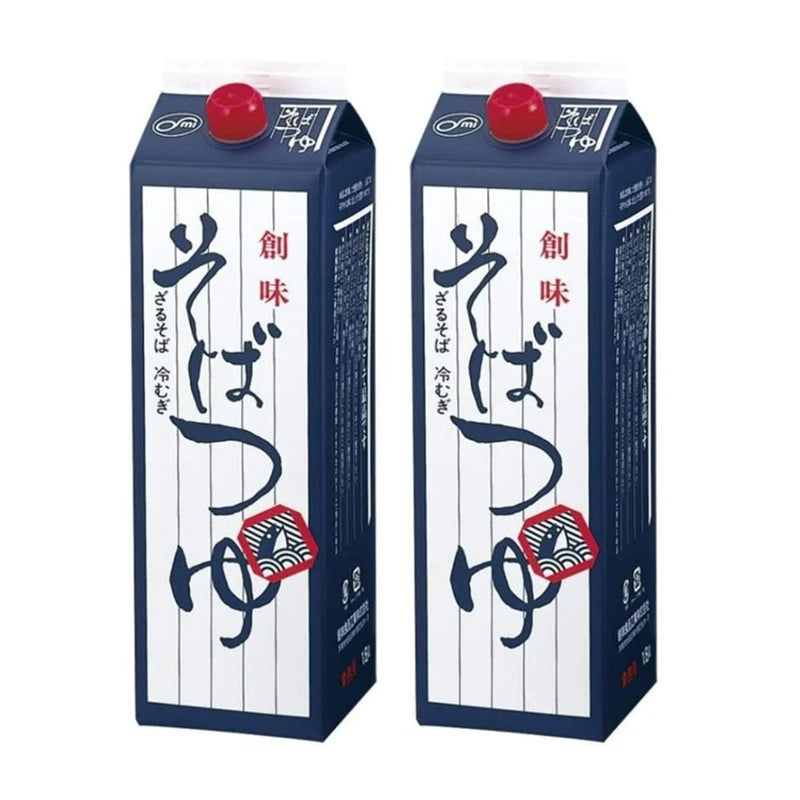 SOMI Soba Tsuyu Soup with Honjozo Soy Sauce, dried bonito, and mackerel shavings in 1.8L bottles, two boxes, product image