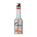 Monin Red Grapefruit Fruitmix 1000ml bottle, dry grocery product with vibrant red grapefruit flavor, ideal for cocktails and beverages.