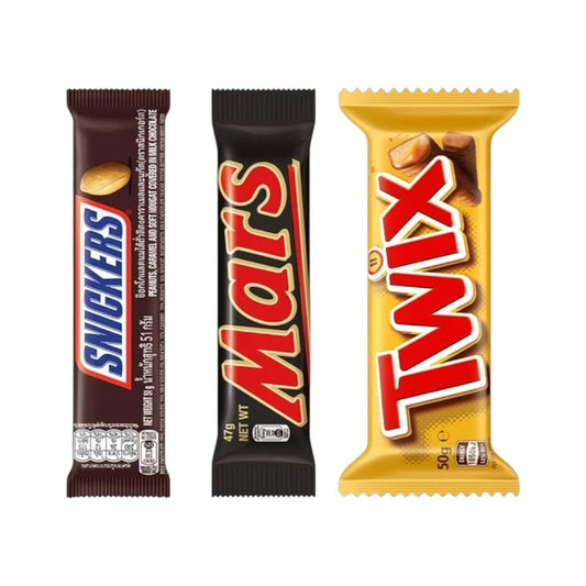 Twix Double Bar 1 Piece + Mars + Snickers 50g