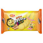 Win2 Potato Crisp Sweet Corn, a pack of crunchy confectionery snacks with sweet corn flavor in colorful packaging.