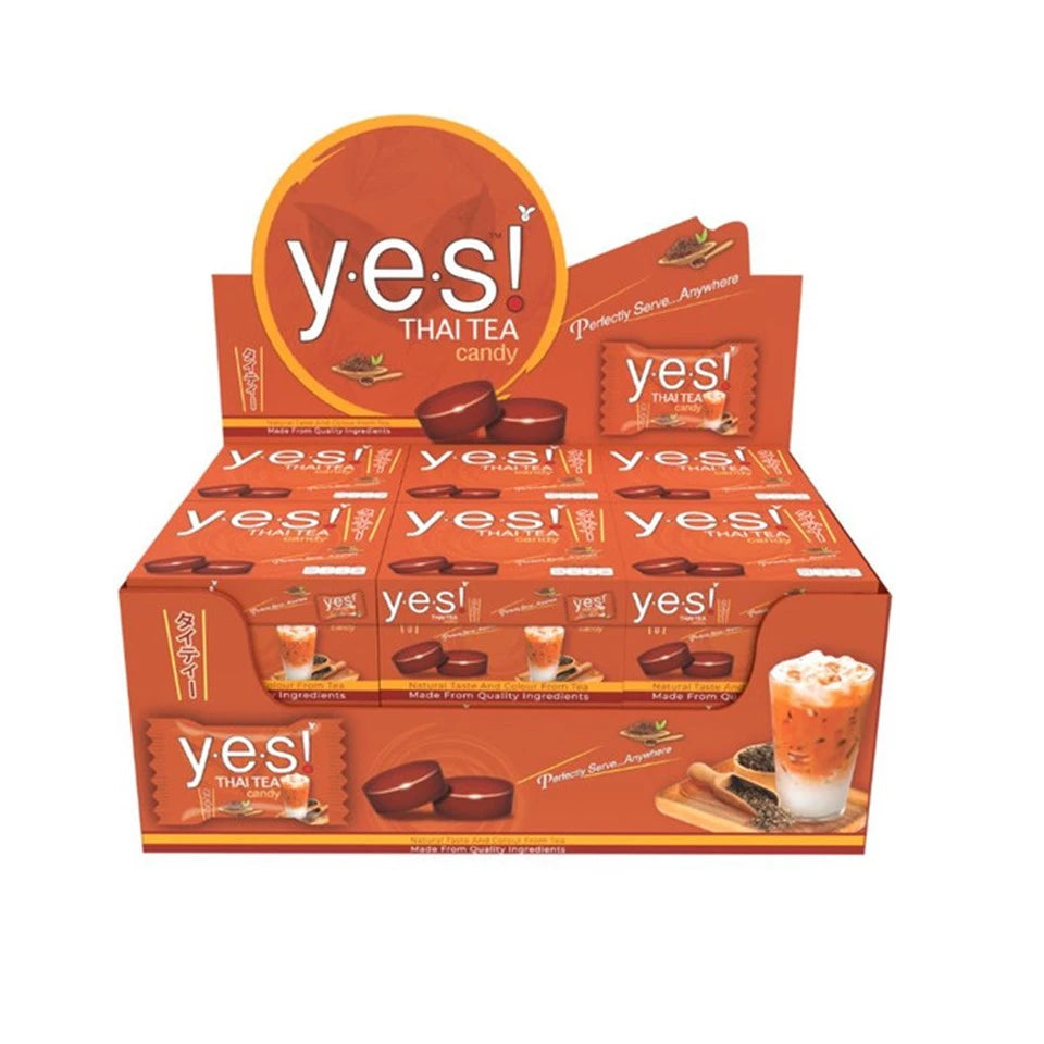 YES ! Thai Tea Flavoured Candy 12x/pack 79.2g
