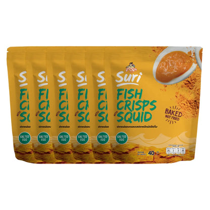 CHAOLAY Fish Crisps With Squid (salted Egg) 40g x6
