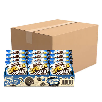 GRINNY SPONGE BOMB SNACK EXTREME COOKIES AND CREAM FLAVOR .