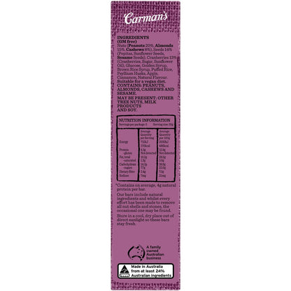 Carman's Almond Cashew & Cranberry Bars