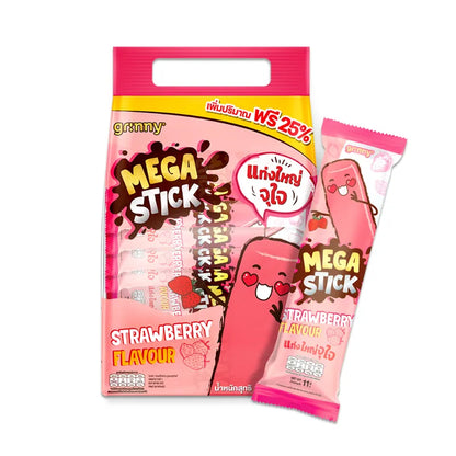 GRINNY CORN SNACK WITH STRAWBERRY FLAVOR . (PACK 20PCS) 15g
