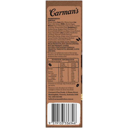 Carman's Oat Slice Begian Choc Brownie