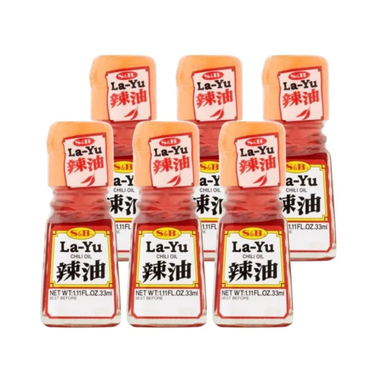 S & B La-Yu Seasoned Chili Oil Mix Of Sesame 33ml x6