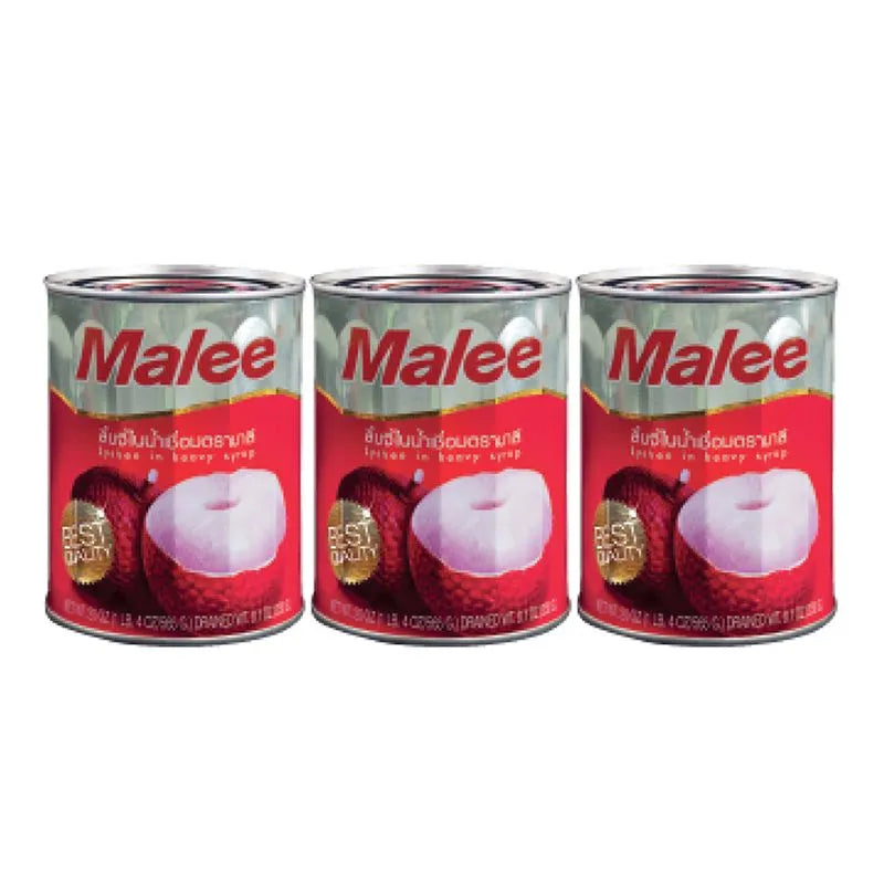 MALEE Lychee In Syrup 20 Oz X 3