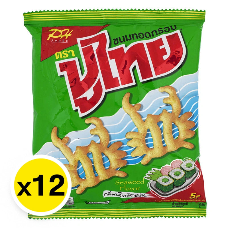 PU Thai Crispy Snack Nori Seaweed 12g x12