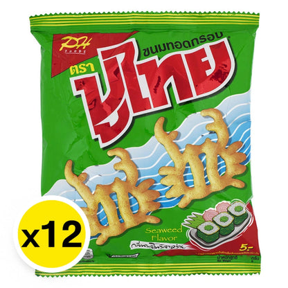 PU Thai Crispy Snack Nori Seaweed 12g x12