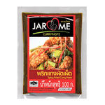 Jarome spicy fried curry paste 100g in a dry grocery jar, showcasing the vibrant, seasoned curry paste from the JAROME brand.