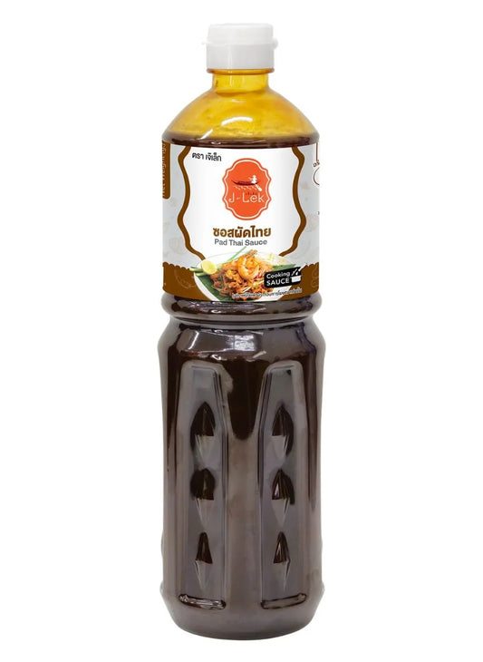 J-LEK Pad Thai Sauce in a 1150g bottle, featuring rich, flavorful Thai-style sauce with a dark, glossy appearance.