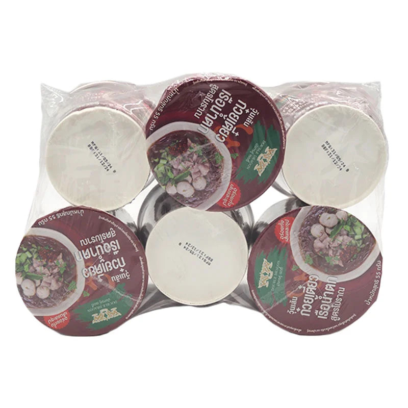Double Dragon Instant Bean Vermicelli Boat Noodle Cup 55g x6