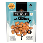 Roasted almonds from Nut Natur, a tasty confectionery snack with golden-brown, crunchy almonds in a close-up image.