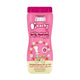 Peachy Grain Puff Snack mixed with strawberry in a clear bottle, showing colorful puffed cereal pieces inside.