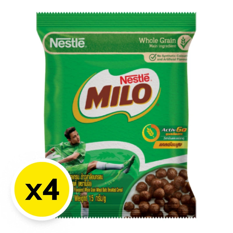 Milo Whole Grain Wheat Ball Breakfast Cereal Chocolate And Malt