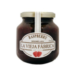 LA Vieja Fabrica Raspberry Mermelada jar, 350g, showing the jar with raspberry jam and label on a white background.