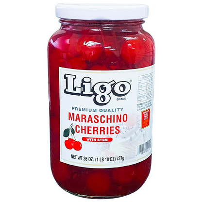 Ligo Maraschino Cherries With Stem