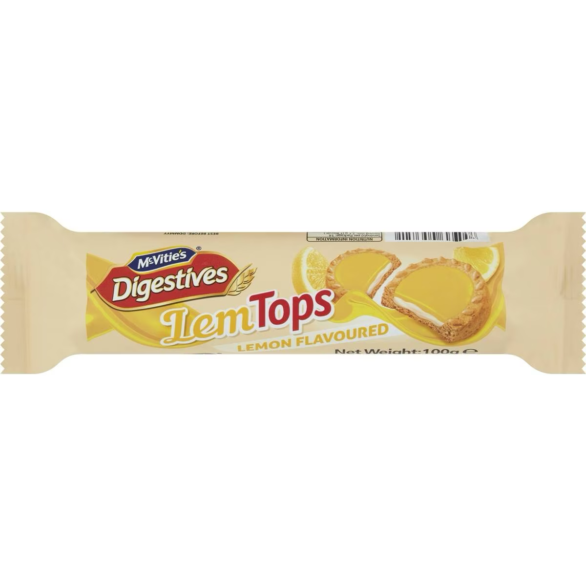 Mcvitie Digestives Lemtops Lemon