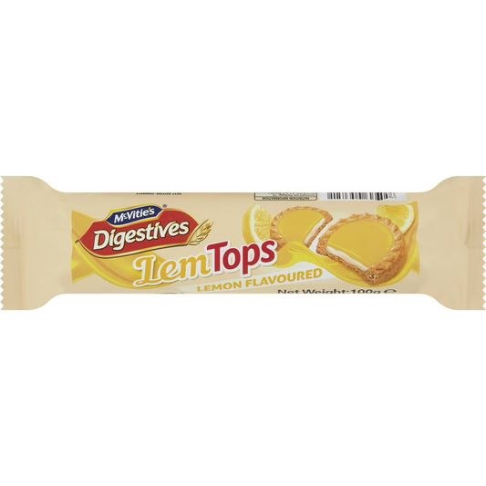 Mcvitie Digestives Lemtops Lemon