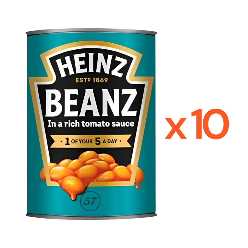 Heinz Baked Beans In Tomato Sauce Gluten-Free Cans 415g x10