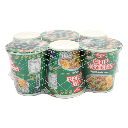 Nissin Cup Instant Noodle Minced Pork Flavour 77g x6