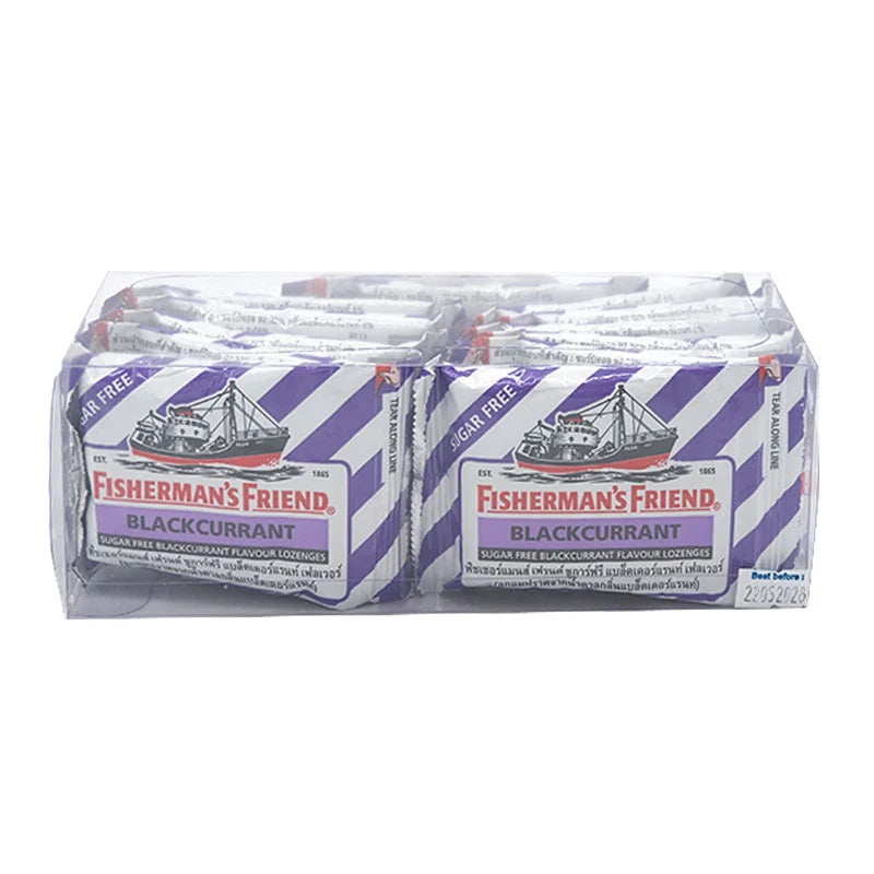 Fishermans Friend Sugar-Free Lozenges With Blackcurrant Flavor