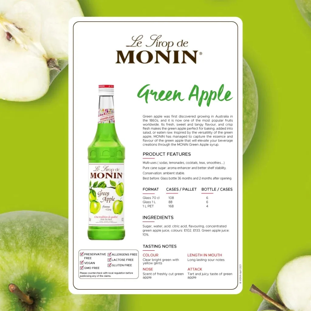 Monin Green Apple Syrup 700ml