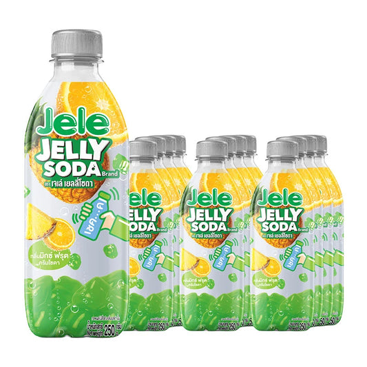 JELE Jelly Soda Mixed Fruit Cream Soda Flavour 250g x12