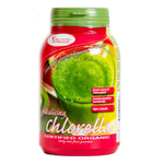 Morlife Organic Chlorella Powder in a container, showcasing vibrant green algae supplement for healthy nutrition and detox.