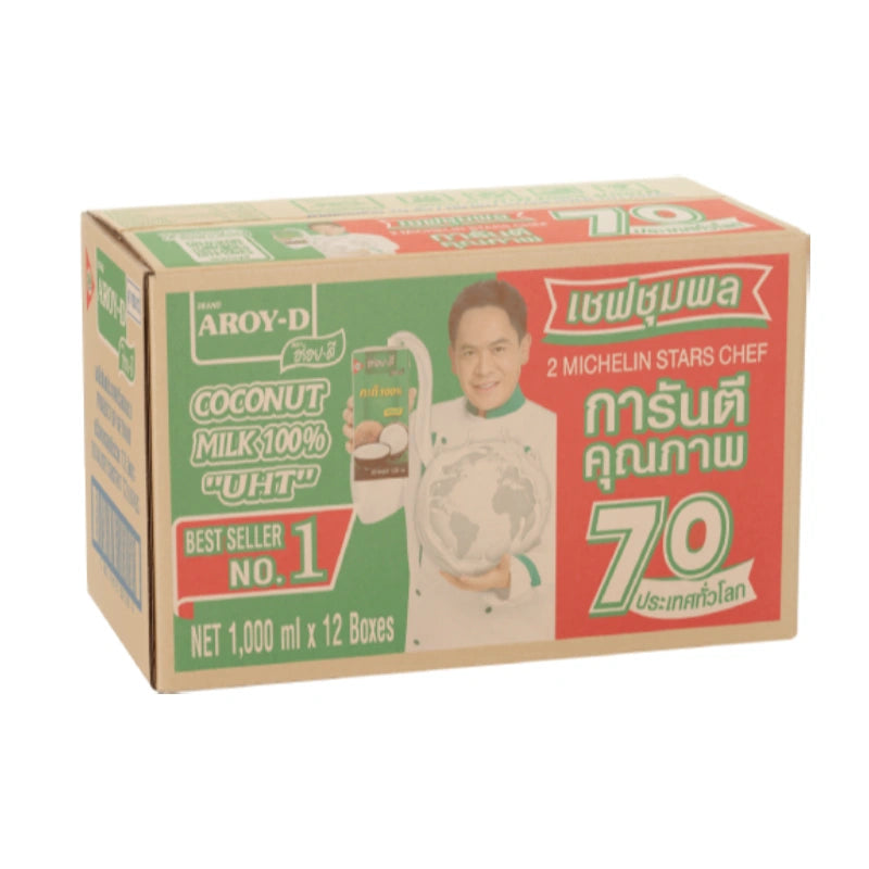 Aroy-d Coconut Milk 100% 1L x12