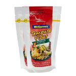 Mcgarrett Tempura Flour 200g in a clear package, ideal for battering and frying in dry grocery cooking.