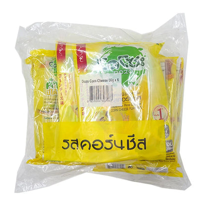 Dozo Japanese Rice Cracker Corn Cheese 56g x6