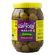 Jar of MAE JIN Plum Pickle showing the label and a glimpse of the pickled plums inside the transparent jar.
