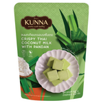 Kunna Crispy Thai Coconut Milk with Pandan confectionery snack showing golden crispy layers with green pandan flavoring.