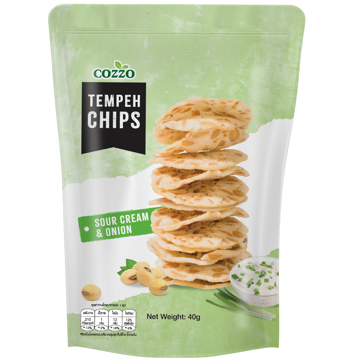 Cozzo Tempeh Chips Sour Cream & Onion