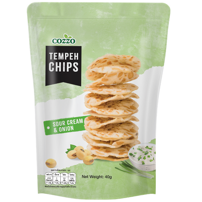 Cozzo Tempeh Chips Sour Cream & Onion