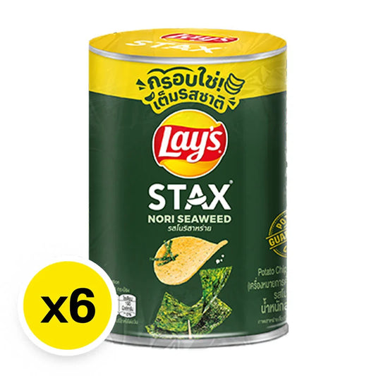 Lays Stax Nori Seaweed Potato Chips 42g x6