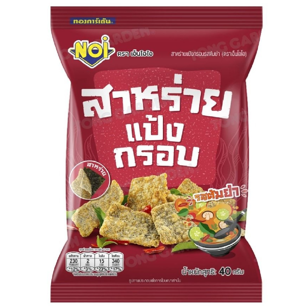 Noi Seaweed Rice Crisps Tom Yum