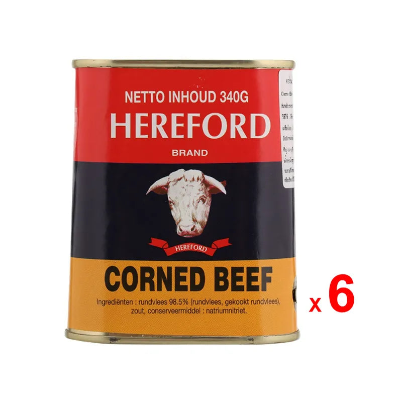 Hereford Corned Beef Gluten-Free Cans 340g x6