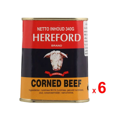 Hereford Corned Beef Gluten-Free Cans 340g x6