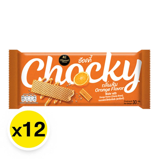 Chocky Wafer Orange 30g x12