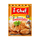 I-CHEF Garlic Pepper Stir-Fry Sauce 50g jar with label, ready for cooking, featuring garlic and pepper ingredients on the packaging.