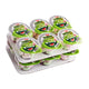 ERKO Watermelon Marshmallow Mallow Dip with Jam, 22g, 12 pieces, showing colorful marshmallow treats with red jam filling