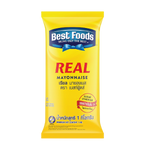Jar of Best Foods Real Mayonnaise with creamy texture and label visible, ideal for sandwiches and salads.