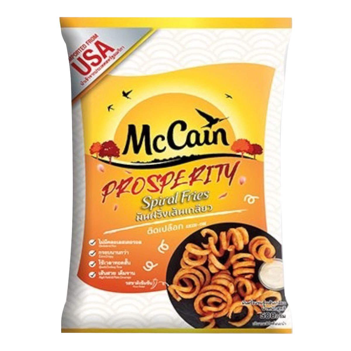 Mccain Redstone Canyon Crispy Sprial Fries Skin On