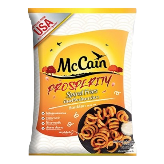 Mccain Redstone Canyon Crispy Sprial Fries Skin On